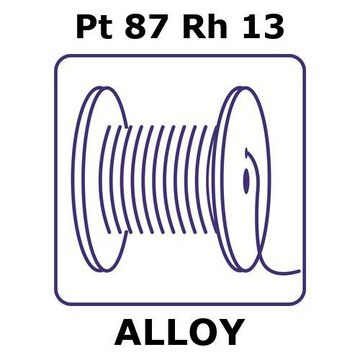 PLATINUM-RHODIUM ALLOY, PT87RH13, 0.1M &