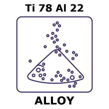 TITANIUM-ALUMINUM ALLOY, TI78AL22, POWD&