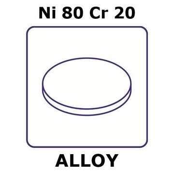 NICKEL-CHROMIUM ALLOY, NI80CR20, FOIL, &