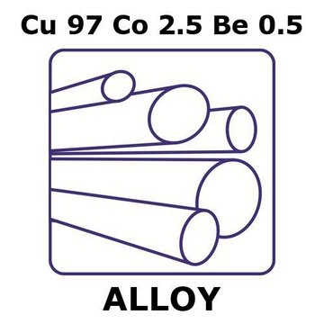 COPPER-COBALT-BERYLLIUM ALLOY, CU97CO2.&