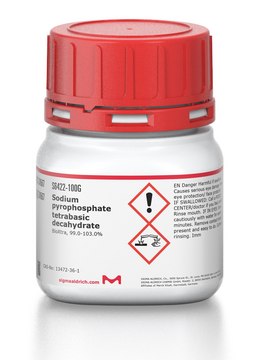 Sodium pyrophosphate tetrabasic decahydrate