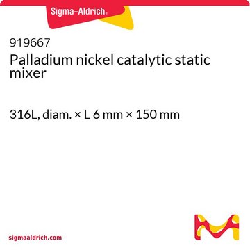 Palladium nickel catalytic static mixer