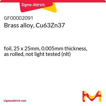 BRASS ALLOY, CU63ZN37, FOIL, 25