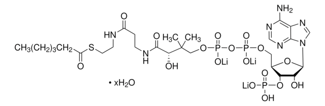 Hexanoyl coenzyme A trilithium salt