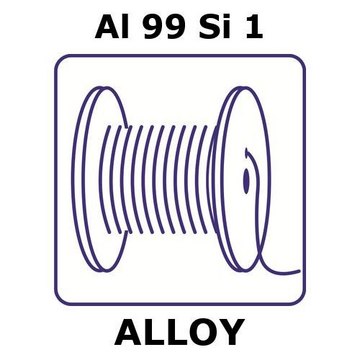 ALUMINUM-SILICON ALLOY, AL99SI1, 25M WI&