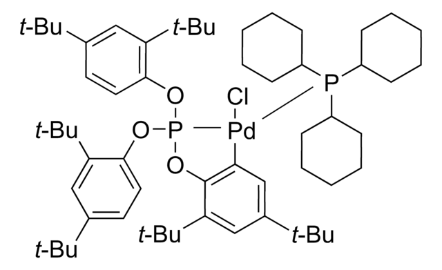 Chloro(?²-P,C-tris(2,4-di-tert-butylphenyl)phosphite)(tricyclohexylphosphine)palladium(II)