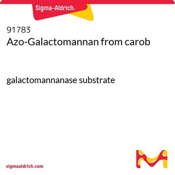 Azo-Galactomannan from carob