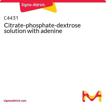 Citrate-phosphate-dextrose solution with adenine