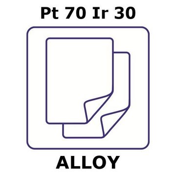 PLATINUM-IRIDIUM ALLOY, PT70IR30, FOIL,&