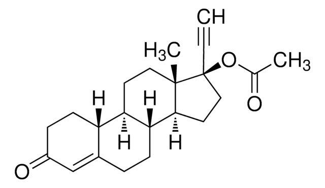 Norethisterone acetate for system suitability