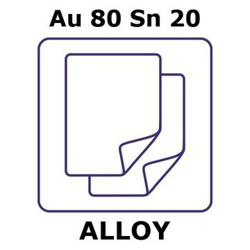 GOLD-TIN ALLOY, AU80SN20, FOIL, 25