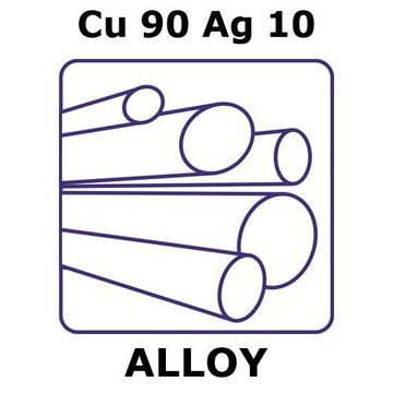 COPPER-SILVER ALLOY, CU90AG10, 100MM RO&