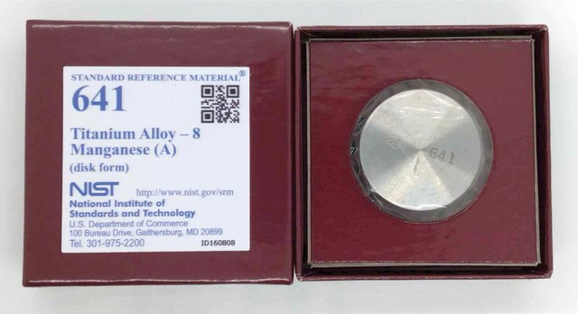 SPECTROSCOPIC TITANIUM-BASE STANDARDS, T