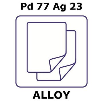 PALLADIUM-SILVER ALLOY, PD77AG23, FOIL,&