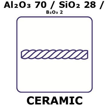 ALUMINA/SILICA/BORIA, FIBER,AL2O3 70%/S&