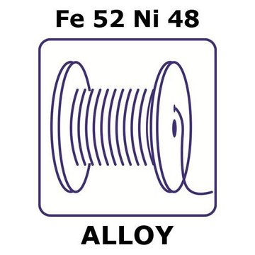 IRON-NICKEL ALLOY, FE52NI48, 50M WIRE,
