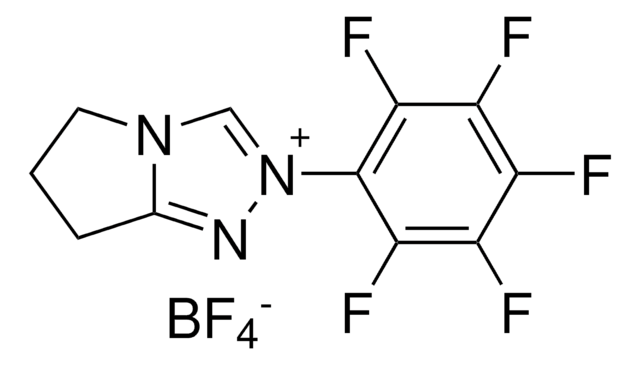6,7-Dihydro-2-pentafluorophenyl-5H-pyrrolo[2,1-c]-1,2,4-triazolium tetrafluoroborate