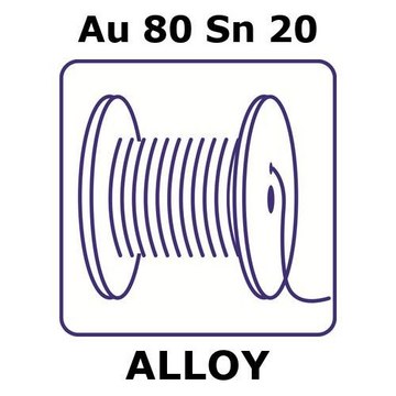 GOLD-TIN ALLOY, AU80SN20, 0.5M WIRE,