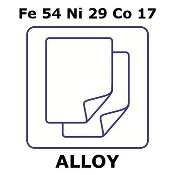 GLASS SEALING ALLOY ALLOY, FE54NI29CO17&
