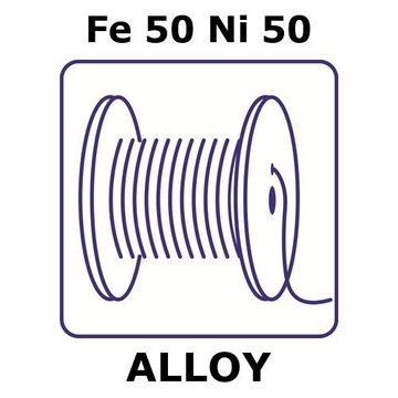 IRON-NICKEL ALLOY, FE50NI50, 50M WIRE,