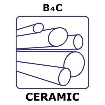 BORON CARBIDE - HOT-PRESSED, ROD,