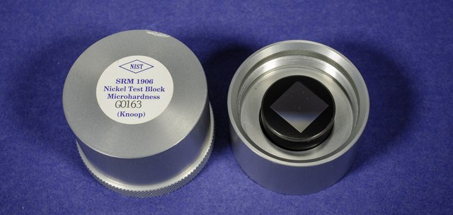 NICKEL MICROHARDNESS TEST BLOCK (KNOOP)