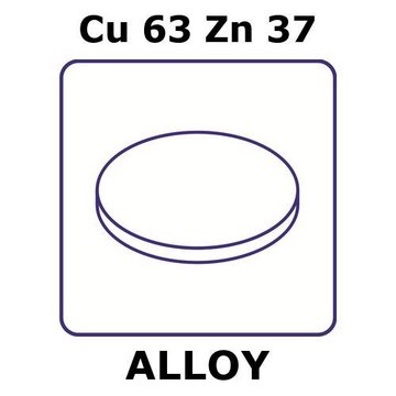 BRASS ALLOY, CU63ZN37, FOIL, 25MM