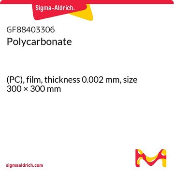 POLYCARBONATE, (PC), FILM, THICKNESS 0.&