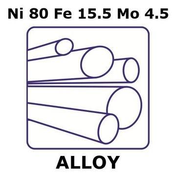 NICKEL-IRON-MOLYBDENUM ALLOY, NI80FE15.&