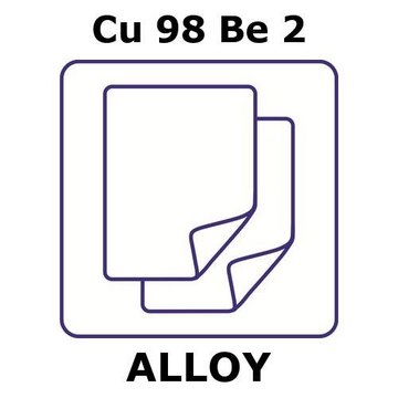COPPER-BERYLLIUM ALLOY, CU98BE2, FOIL, &