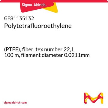 POLYTETRAFLUOROETHYLENE, (PTFE), FIBER,&