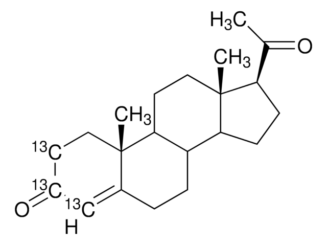 Progesterone-2,3,4-¹³C? solution