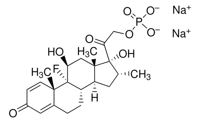 Dexamethasone sodium phosphate for peak