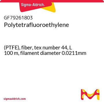 POLYTETRAFLUOROETHYLENE, (PTFE), FIBER,&