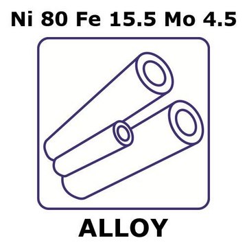 NICKEL-IRON-MOLYBDENUM ALLOY, NI80FE15.&