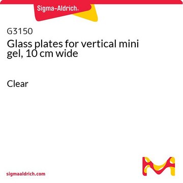 Glass plates for vertical mini