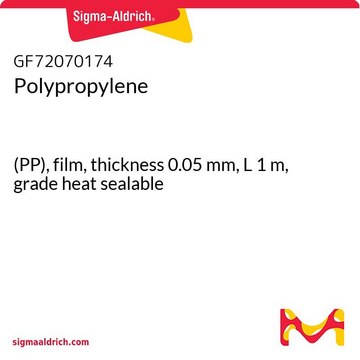 POLYPROPYLENE, (PP), FILM, THICKNESS 0.&