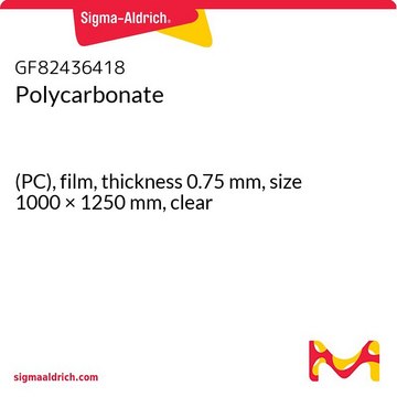 POLYCARBONATE, (PC), FILM, THICKNESS 0.&