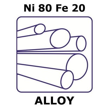 NICKEL/IRON, ROD,NI80%/FE20%, DIAMETER &