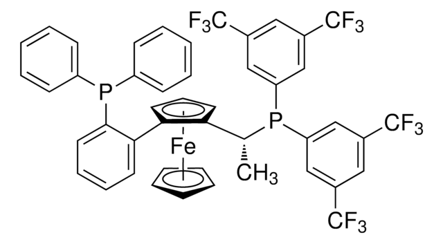 (R)-1-{(RP)-2-[2-(Diphenylphosphino)phenyl]ferrocenyl}ethylbis[3,5-bis-(trifluoromethyl)phenyl]phosphine