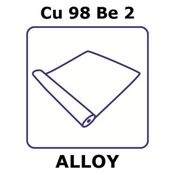 COPPER-BERYLLIUM ALLOY, CU98BE2, FOIL, &