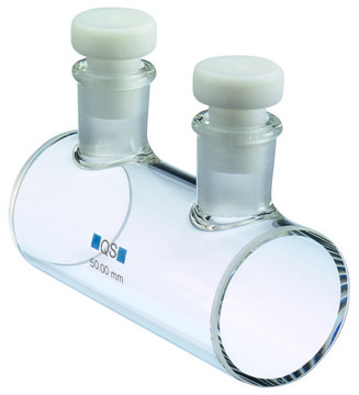 HELLMA QUARTZ CYLINDRICAL CUVETTE, 50MM