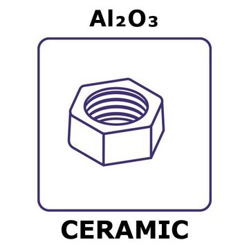 ALUMINA, NUT, SIZE M3 ,