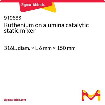 Ruthenium on alumina catalytic static