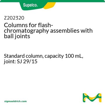 Columns for flash-chromatography assemblies with