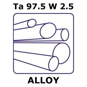 TANTALUM-TUNGSTEN ALLOY, TA97.5W2.5, 10&