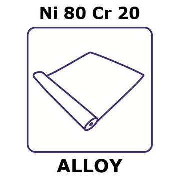 NICKEL-CHROMIUM ALLOY, NI80CR20, FOIL, &