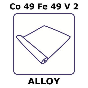 PERMENDUR 49 ALLOY, CO49FE49V2, FOIL,