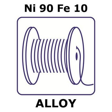 NICKEL/IRON, WIRE,NI90%/FE10%, DIAMETER&