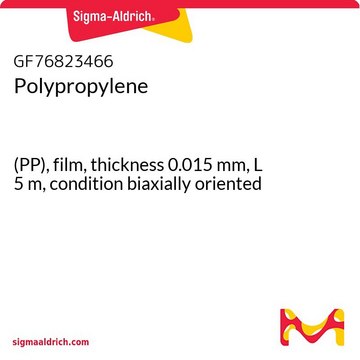 POLYPROPYLENE, (PP), FILM, THICKNESS 0.&